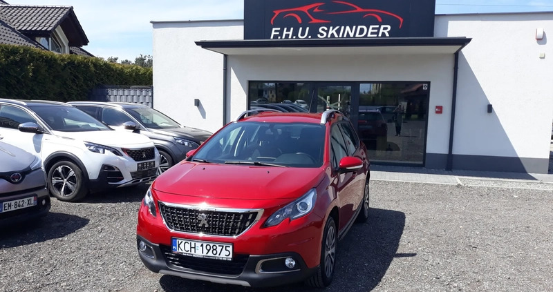 Peugeot 2008 cena 44999 przebieg: 106000, rok produkcji 2017 z Sompolno małe 121